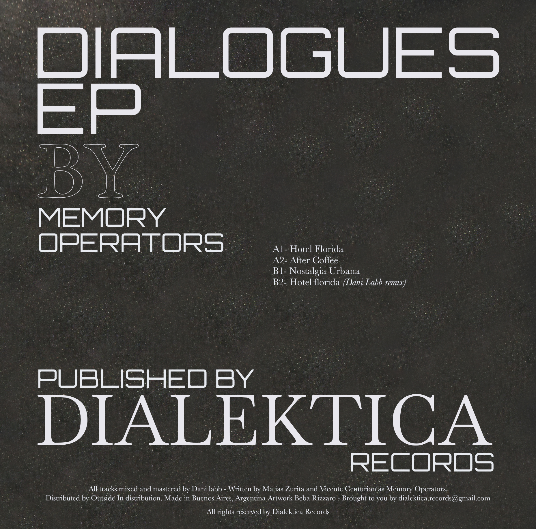 DIAL001: Memory Operators - Dialogues EP image 2